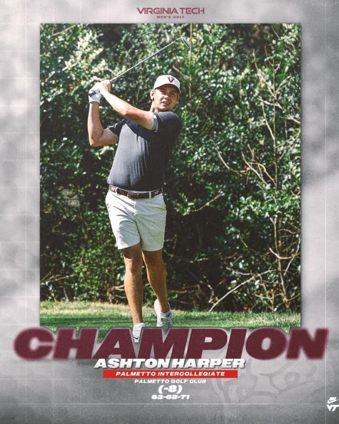Ashton Harper — Cleveland Golf Palmetto Intercollegiate — 1st Place